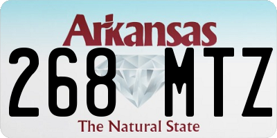 AR license plate 268MTZ