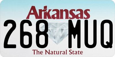 AR license plate 268MUQ