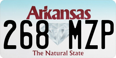 AR license plate 268MZP