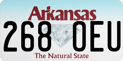 AR license plate 268OEU