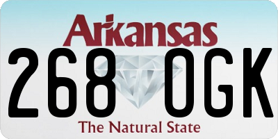 AR license plate 268OGK