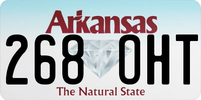 AR license plate 268OHT