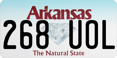 AR license plate 268UOL