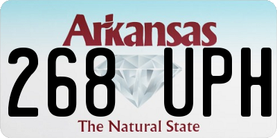 AR license plate 268UPH