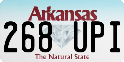 AR license plate 268UPI