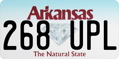 AR license plate 268UPL