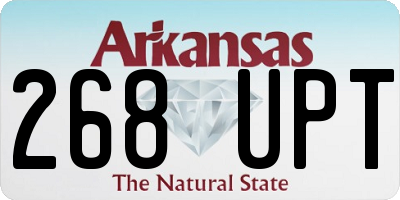 AR license plate 268UPT