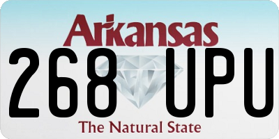AR license plate 268UPU