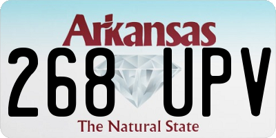 AR license plate 268UPV