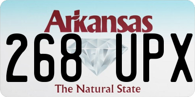 AR license plate 268UPX
