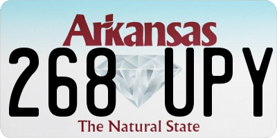 AR license plate 268UPY