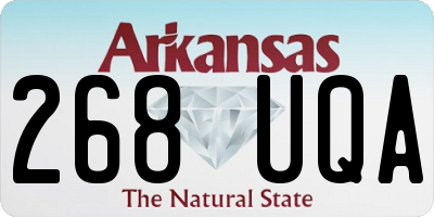 AR license plate 268UQA