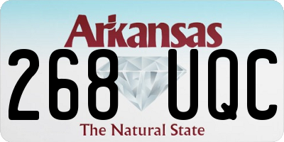 AR license plate 268UQC