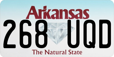 AR license plate 268UQD