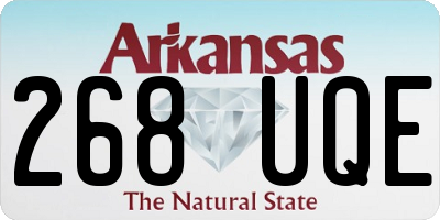 AR license plate 268UQE