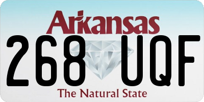 AR license plate 268UQF