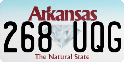 AR license plate 268UQG