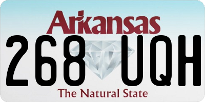 AR license plate 268UQH