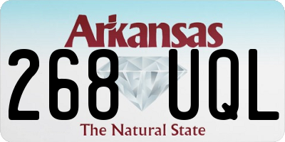 AR license plate 268UQL