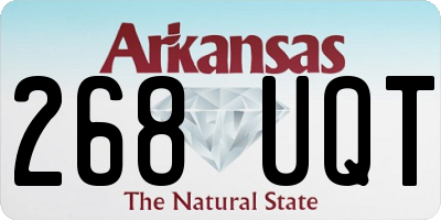 AR license plate 268UQT