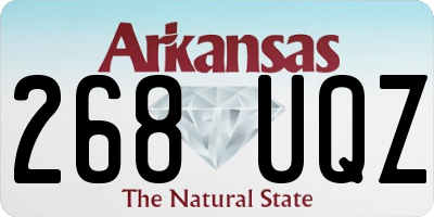 AR license plate 268UQZ