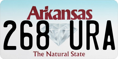 AR license plate 268URA