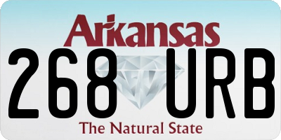 AR license plate 268URB