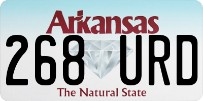 AR license plate 268URD