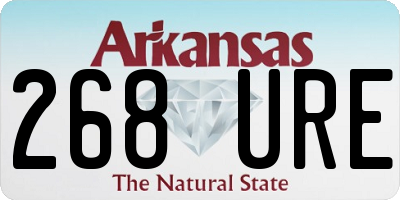 AR license plate 268URE
