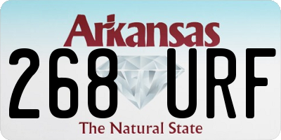 AR license plate 268URF