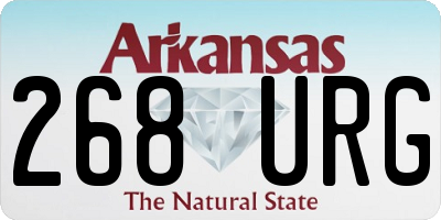 AR license plate 268URG