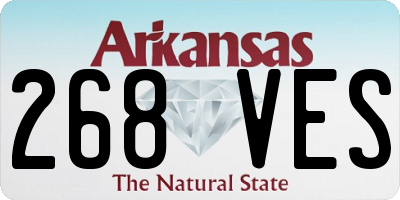 AR license plate 268VES