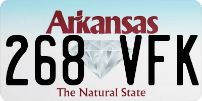 AR license plate 268VFK