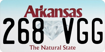 AR license plate 268VGG