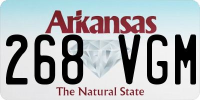 AR license plate 268VGM