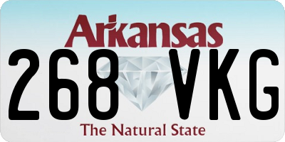 AR license plate 268VKG