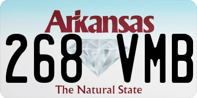 AR license plate 268VMB