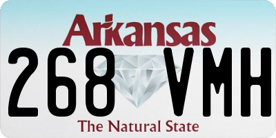 AR license plate 268VMH