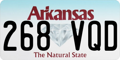 AR license plate 268VQD