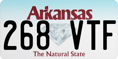 AR license plate 268VTF