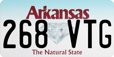 AR license plate 268VTG