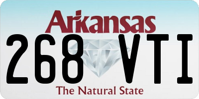 AR license plate 268VTI