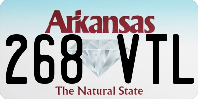 AR license plate 268VTL