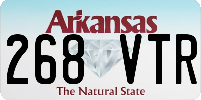 AR license plate 268VTR