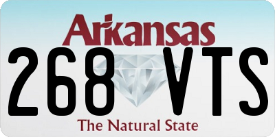 AR license plate 268VTS