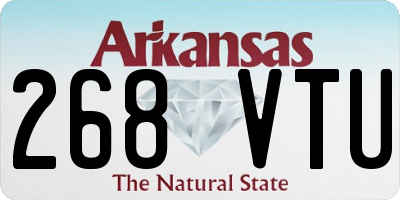AR license plate 268VTU
