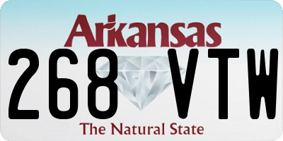 AR license plate 268VTW