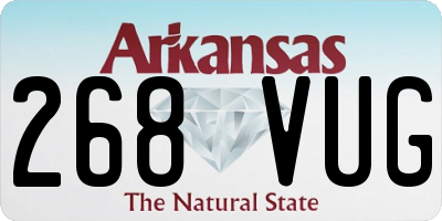 AR license plate 268VUG