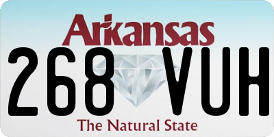 AR license plate 268VUH