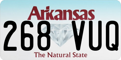 AR license plate 268VUQ
